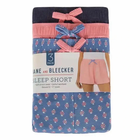 Jane and Bleecker 3 pk sleep shorts Large - Picture 1 of 12